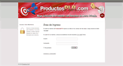 Desktop Screenshot of productosplr.com